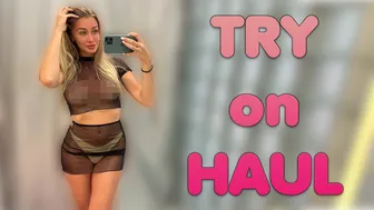 [4K] Transparent Haul with Hillary | See through clothes and lingerie Try on #1