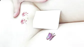 Creating Artistic Temporary Tattoos: 2 Flower Designs #4