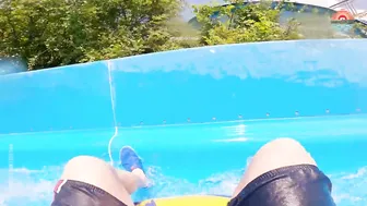 Bumper Car Waterslide at Aquarena Mogyorod Hungary #3