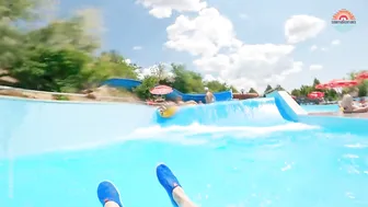 Bumper Car Waterslide at Aquarena Mogyorod Hungary #4