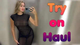 [4K] Transparent Haul with Hillary | Nude Dress (2024)