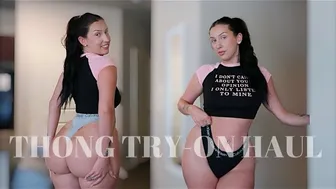 CALVIN KLEIN THONG TRY-ON HAUL!