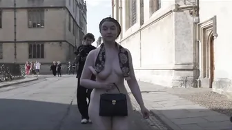 Victoria Bateman - Spreading the Naked Feminist message in Oxford #3