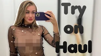 [4K] Transparent Clothing Haul with Hillary | NO BRA TREND