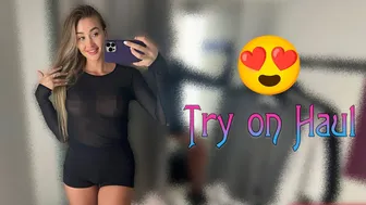 [4K] Transparent Clothes Try on Haul with Hillary #1