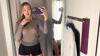 [4K] Transparent Clothes Try on Haul with Hillary #4