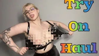 4K | Try On Haul | See through Clothing l Latex Lady