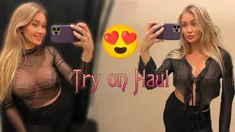 [4K] Transparent Try-on Haul with Hillary | See through clothes