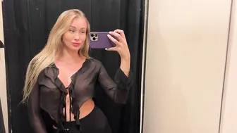 [4K] Transparent Try-on Haul with Hillary | See through clothes #3