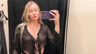 [4K] Transparent Try-on Haul with Hillary | See through clothes #4