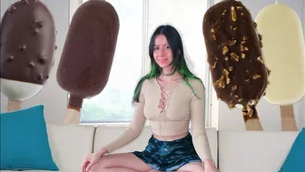 [4K] ASMR Eating Ice Cream ♥️♥️ Mouth Sounds #1