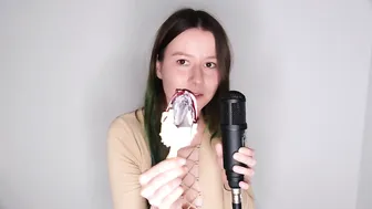 [4K] ASMR Eating Ice Cream ♥️♥️ Mouth Sounds #2