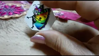 #002 Creating temporary tattoos at home - colorful butterfly