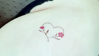 Heart Flower Temporary Tattoos: A Unique and Personal Way to Show Your Love for Someone Special