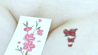 Create stunning looks with temporary red butterfly tattoo stickers