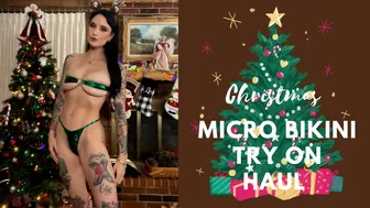 Christmas Micro Bikini Try On Haul Ft Dossier #1