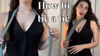 How to tie a tie | Trying-on my Tie | 4k instruction | Get ready with me for office #1