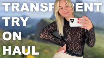 TRANSPARENT Try On Haul in the fitting room! ♥️♥️ Long-sleeve shirts ♥️♥️ Emily Lu #1