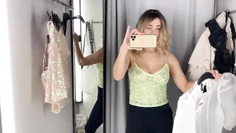 Transparent clothes try on haul at the mall #2