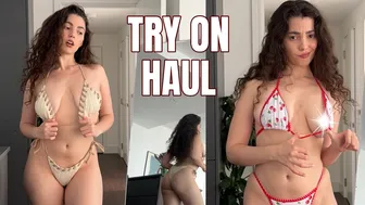 Bikini Try-On Haul | 4k | Coquette and cute bikini