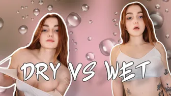 Wet vs Dry challenge with Lisa | Transparent Haul #1