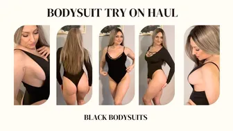 Black Lingerie Bodysuits Try on Haul | Intimate nightwear