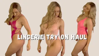 Lingerie Try on Haul - Alluring Teddies