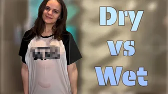 [4K] Transparent Clothes Dry vs Wet Try on Haul with Akame