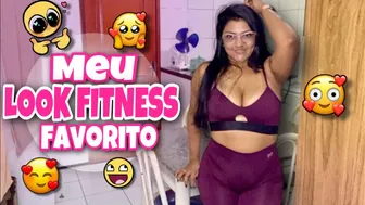 Olha só esse look fitness vinho