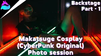 Uncensored CyberPunk NUDE ART Video backstage with the TOP model Makatsuge | Part 1