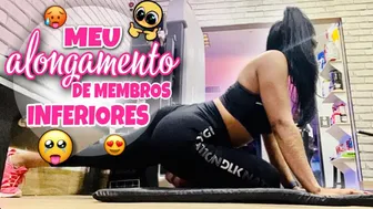 Alongamento antes do treino de inferiores