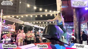 Mechanical bull ♥️♥️ riding! Benidorm bull ♥️♥️! Bull riding highlights tonight in Benidorm Spain ♥️♥️♥️♥️ #2