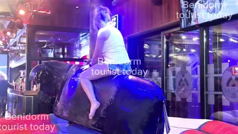 My best bull ♥️♥️ rider tonight in Benidorm Spain ♥️♥️♥️♥️! Mechanical bull ♥️♥️ ! Benidorm bull #2