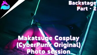 Uncensored CyberPunk NUDE ART Video backstage with the TOP model Makatsuge | Part 2