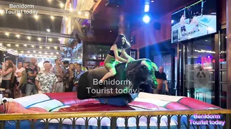 Bull riding highlights! Mechanical bull ♥️♥️ riding! Benidorm bull ♥️♥️ ! 3 different bull riders #2