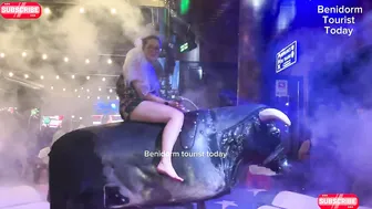 Part 2 all best bull riders in June 2024! Mechanical bull ♥️♥️! Benidorm bull ♥️♥️ #3