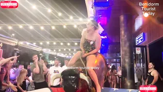 She enjoy bull ♥️♥️ riding! Mechanical bull Benidorm ♥️♥️! Benidorm bull ♥️♥️ #4