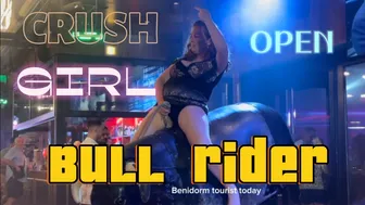 Mechanical bull ♥️♥️! Bull riding tonight | Benidorm bull | highlights bull riding tonight #1