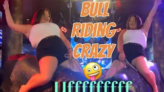 Uff ???????? bull riding crazy ???? bull I think so ! Mechanical bull ????! Benidorm bull ????