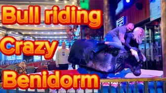 Last night bull ♥️♥️ riding | Benidorm bull ♥️♥️ | machinecal bull ♥️♥️ riding highlight | bull riding #1