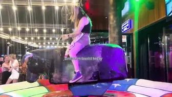 Mechanical bull riding! Benidorm bull | she ride a bull tonight in Benidorm ♥️♥️♥️♥️ #2