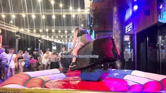 Mechanical bull riding! Benidorm bull | she ride a bull tonight in Benidorm ♥️♥️♥️♥️ #3