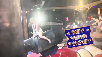 Bull ♥️♥️ riding she good rider tonight! Mechanical bull riding in Benidorm #3