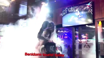 Benidorm bull ♥️♥️! Mechanical bull riding two girls ♥️♥️ #3