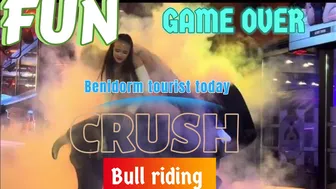 Last night crazy ???? bull ???? riding in Benidorm Spain ???????? | Benidorm bull ???? | bull riding highlight