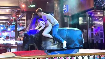 Last night crazy ♥️♥️ bull ♥️♥️ riding in Benidorm Spain ♥️♥️♥️♥️ | Benidorm bull ♥️♥️ | bull riding highlight #4