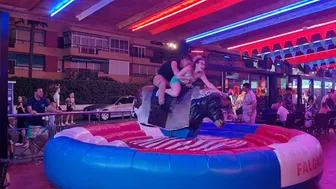 Mechanical bull riding highlights tonight in benidorm spain