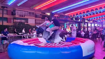 Mechanical bull riding highlights tonight in benidorm spain #2