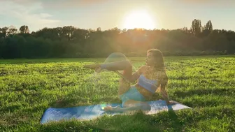 Flowing Yoga at Sunset