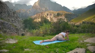 Yoga in the Beautiful Mountains